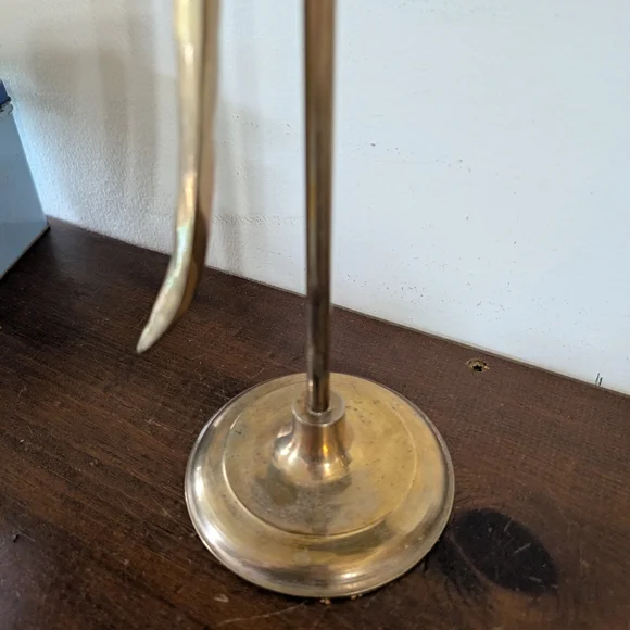 Vintage Decorative Brass Parrot Tall Perch Base Sculpture Hollywood Regency MCM - Picture 11 of 16